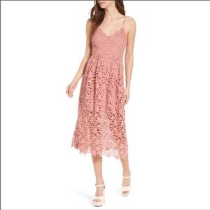 Nordstrom Astr Lace Midi Dress - size XL